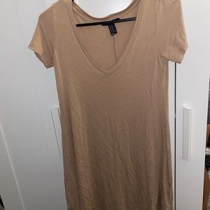 Tan T-Shirt Dress